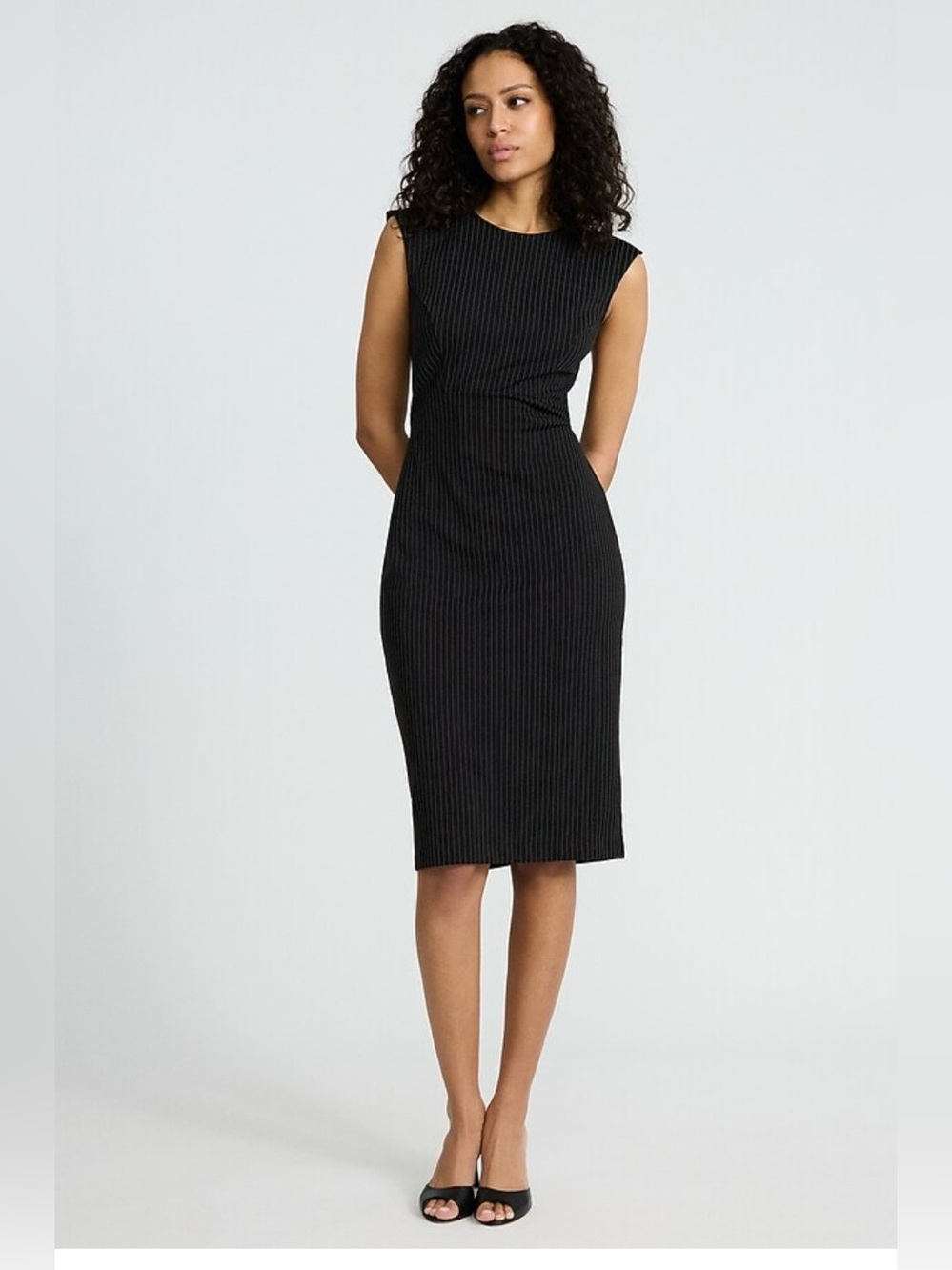 Express Pinstripe Sheath Dress